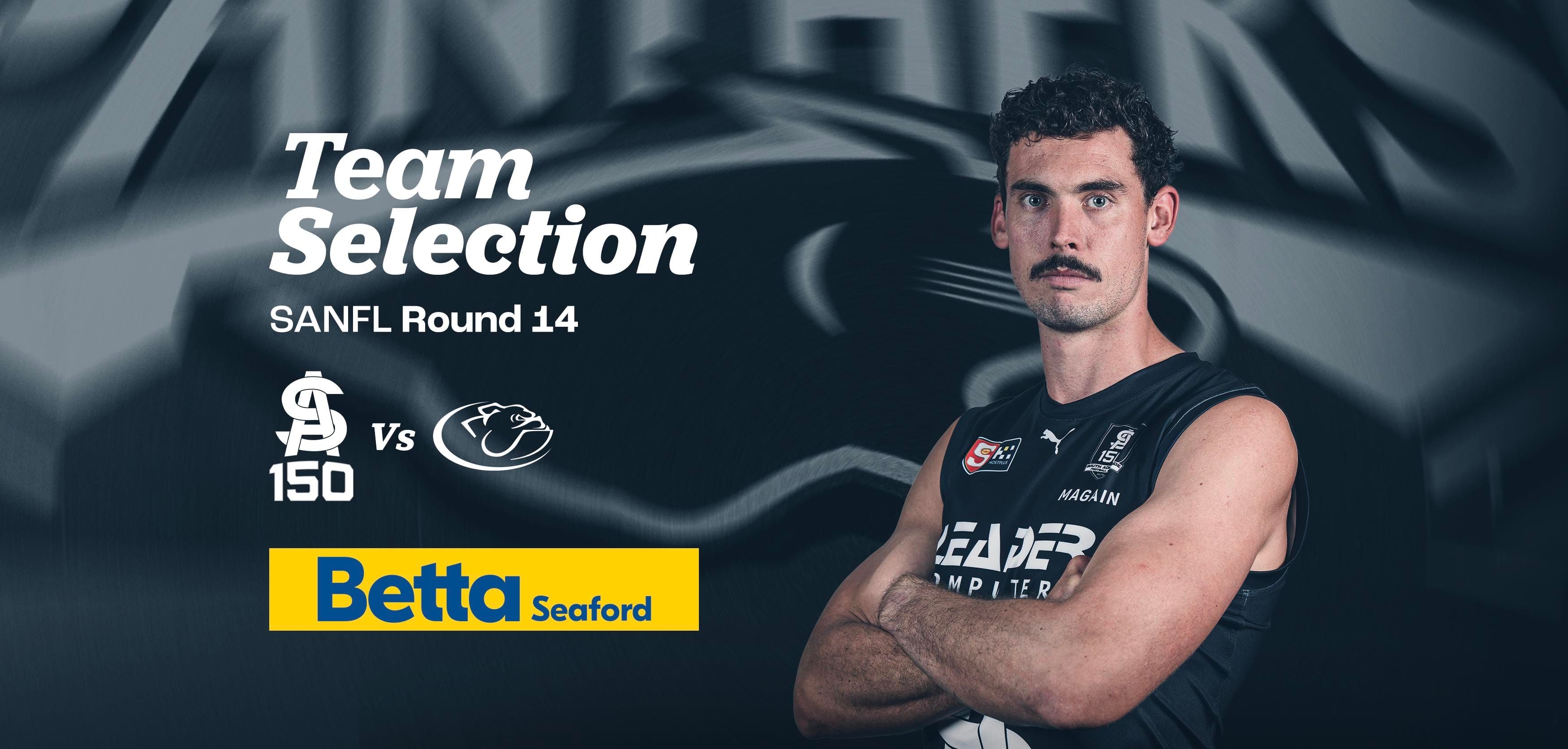 BETTA Team Selection: Round 14 SANFL v Central Districts BETTA Team Selection: Round 14 SANFL v Central Districts